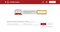 Desktop Screenshot of leismunicipais.com.br