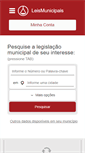 Mobile Screenshot of leismunicipais.com.br