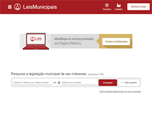 Tablet Screenshot of leismunicipais.com.br